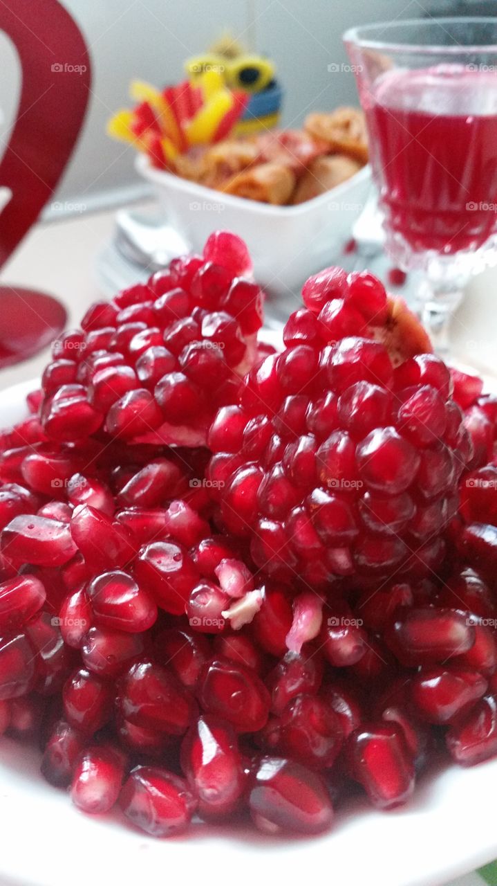Fruit, Sweet, Pomegranate, Juice, Food