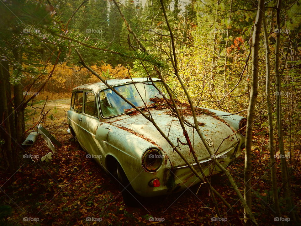 Abandoned Volkswagen cassiar Canada 