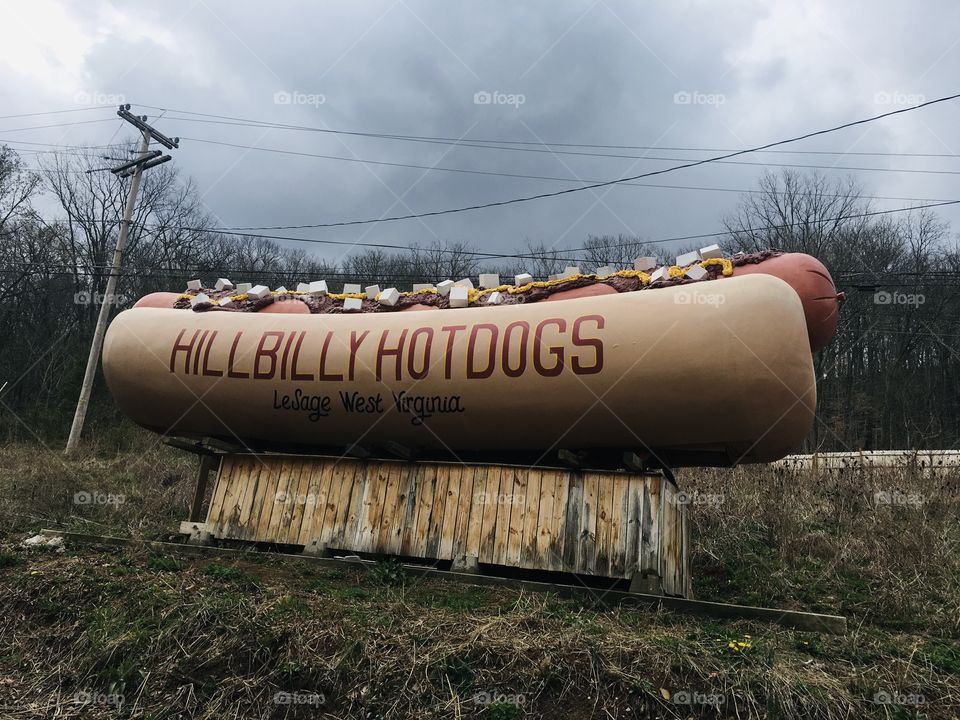 Road trip to Hillbilly Hotdogs, in LeSage, West Virginia. This popular hotdog stand was featured on an episode of “Diners, Drive-Ins, and Dives”. 