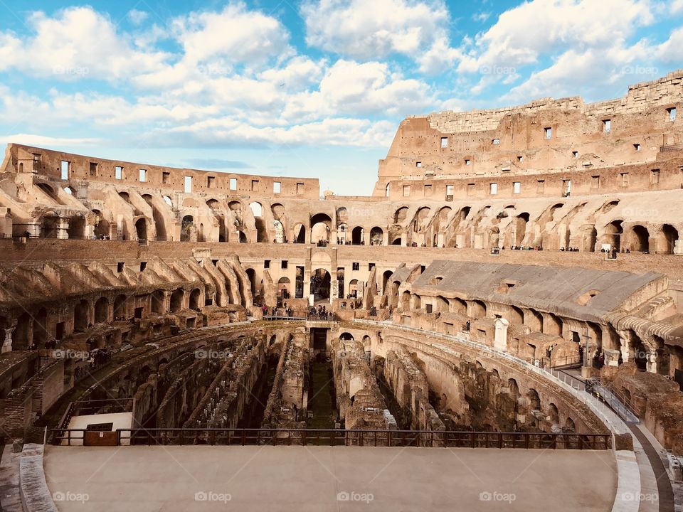 While the Coliseum stands, Rome shall stand; when the Coliseum falls, Rome shall fall; when Rome falls, the world shall fall.

