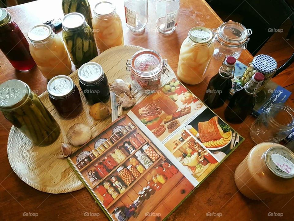 Food Preserving and Canning With Vintage Book