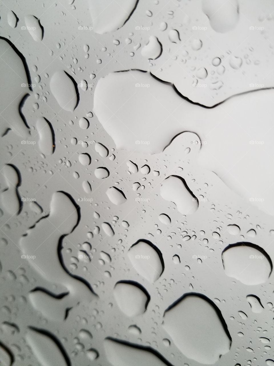 Raindrops on window
