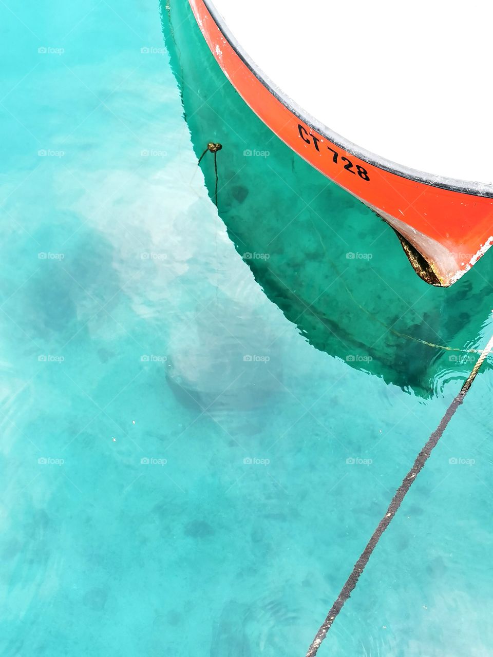 Heart in the clear sea