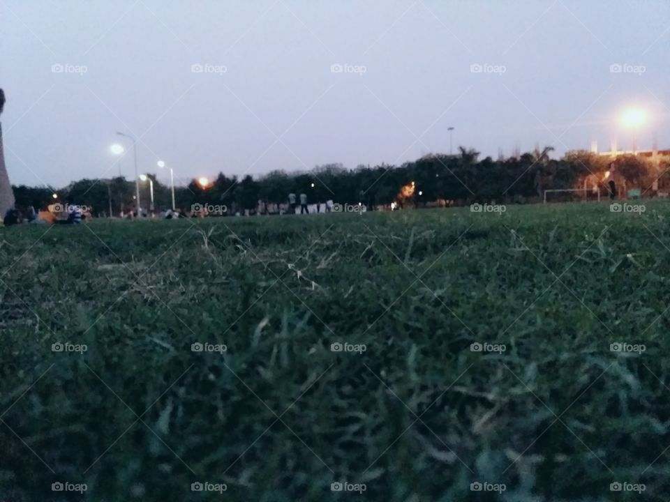 An evening in Football Ground