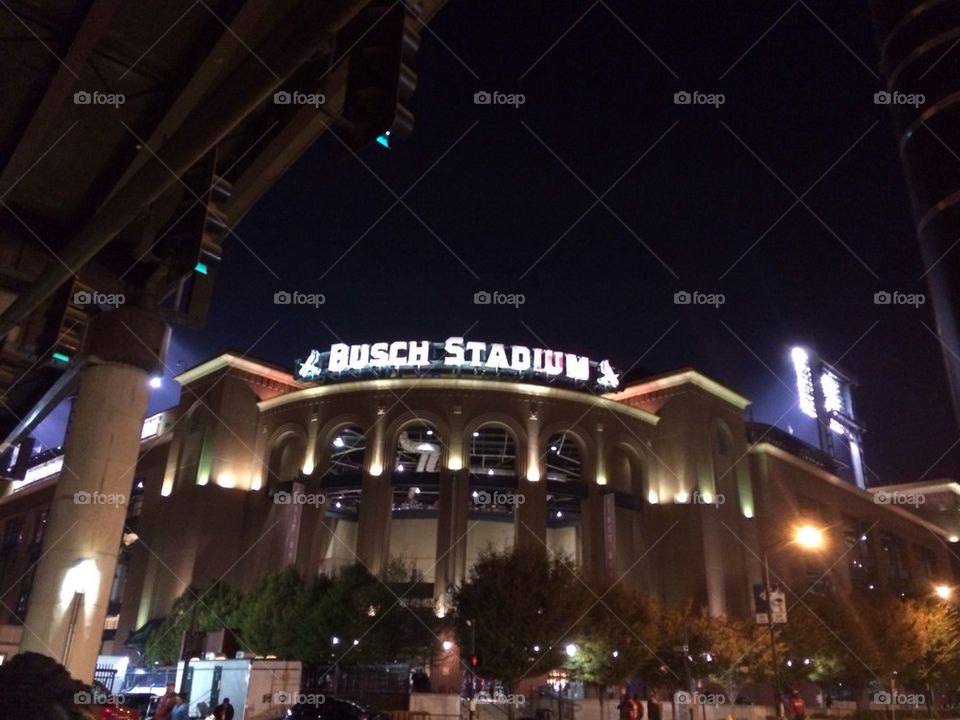 Bush Stadium during game 3 (I think) of the World Series.