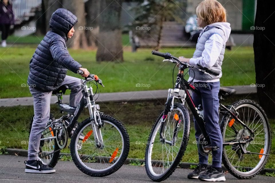 Boys and bicycles