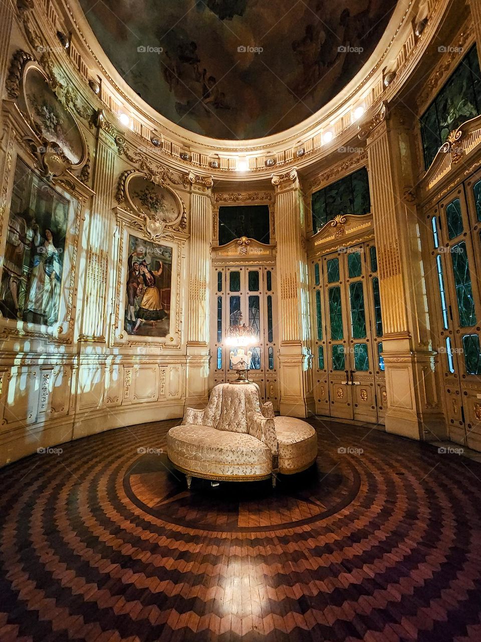 Beautiful Ornate Rooms of the Opera Building in Rio de Janeiro