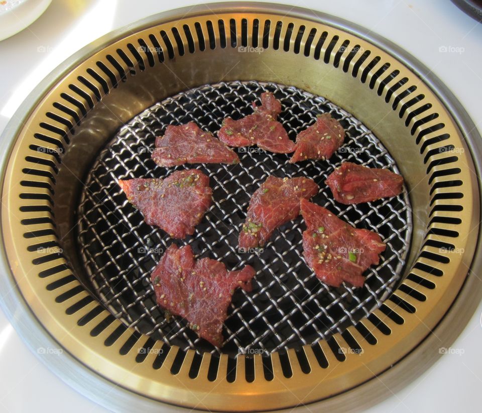 Korean Bulgogi. Pyon Pyon Sha Restaurant in Tokyo, Japan.