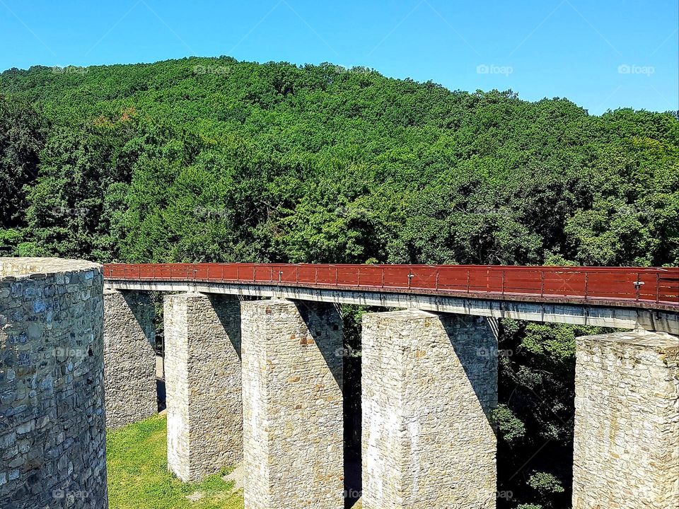 bridge pillars of Neamt fortress, Romania