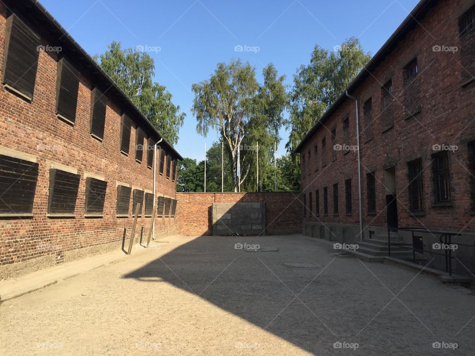 Shooting wall in Oswiecim