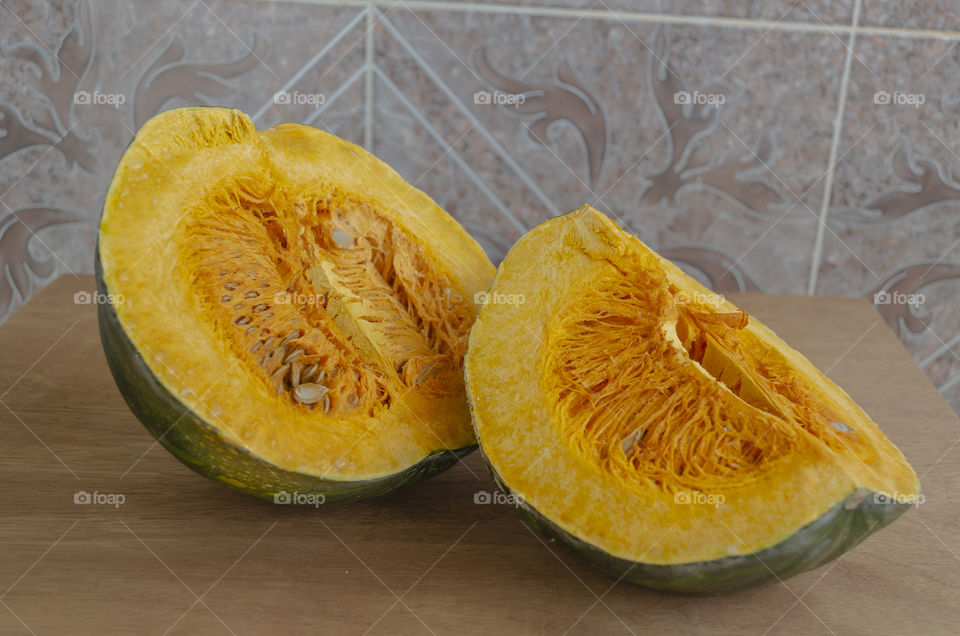 Cut Calabaza Pumpkin