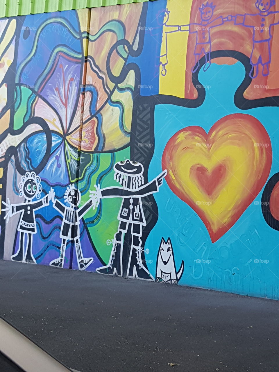 Another painted art work on the walls around our city of Napier. It gives the city character.