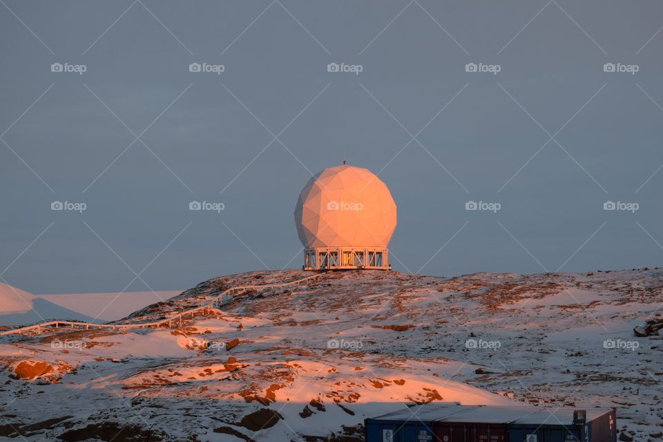 View of dome during sunset 