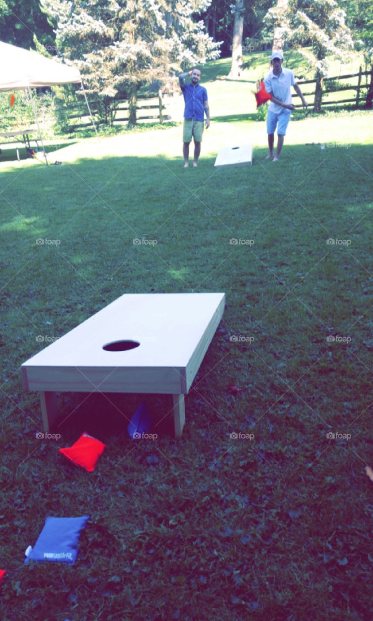 Corn hole at the Chenowith's