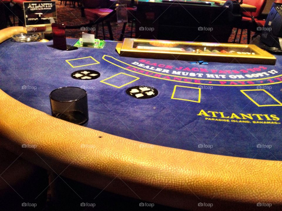 Black Jack table in casino