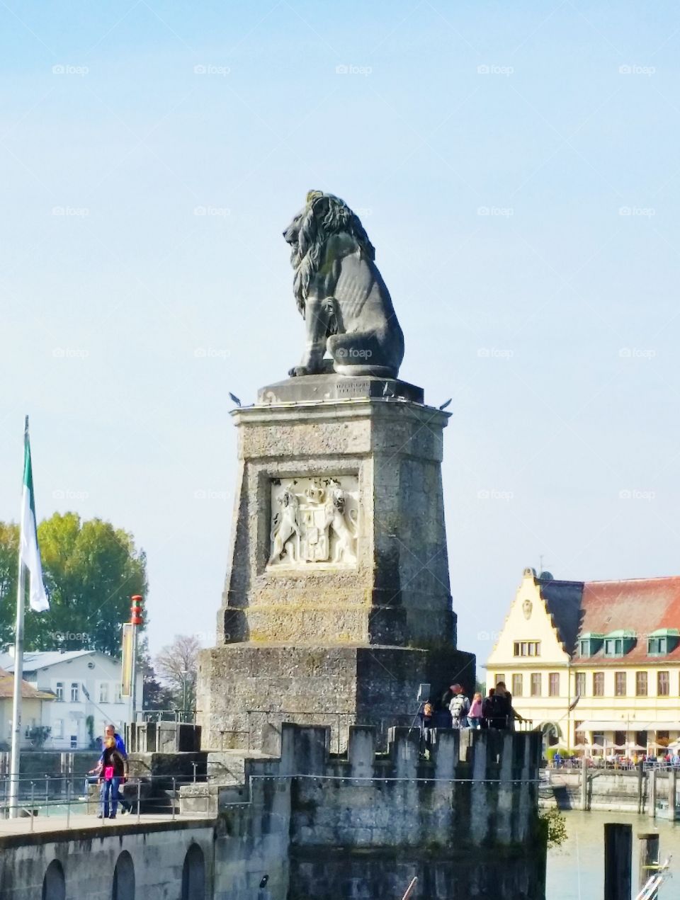 Lion of Lindau. I took the photo of the symbol of Lindau, Germany during my visit there. It sits there in the gate of marine.