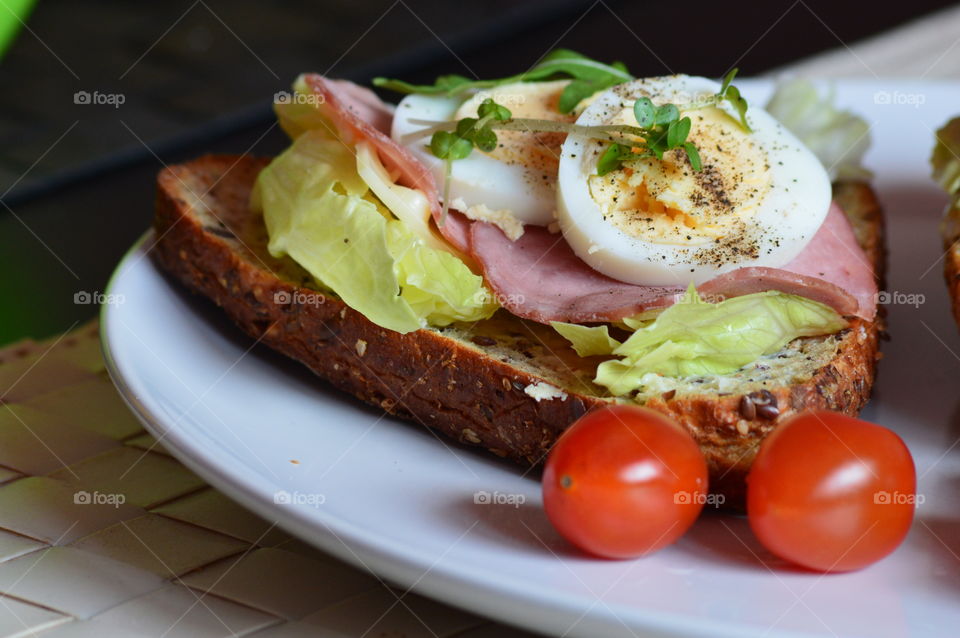 Meat and boiled eggs