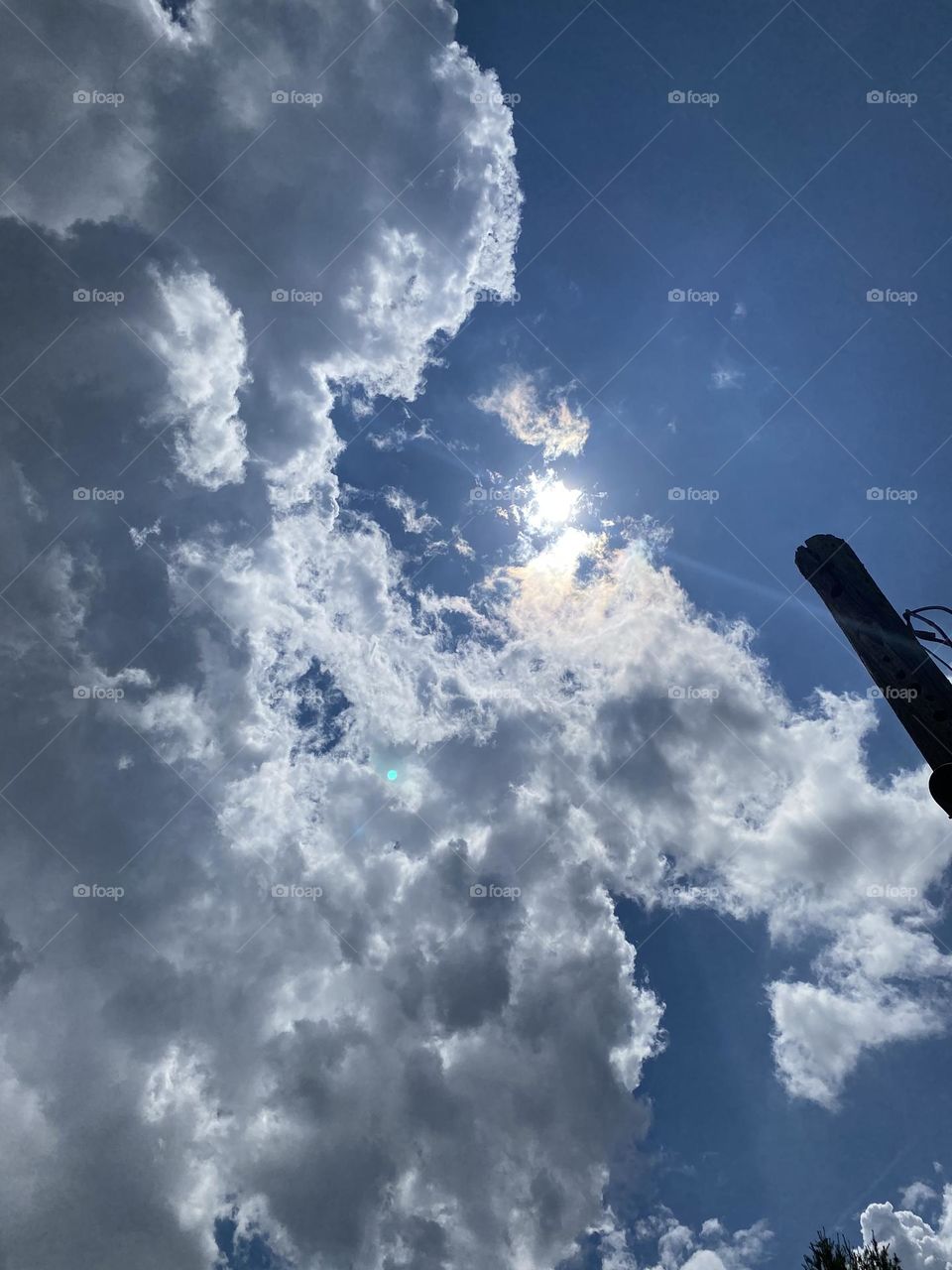 Looking up at this beautiful sky 