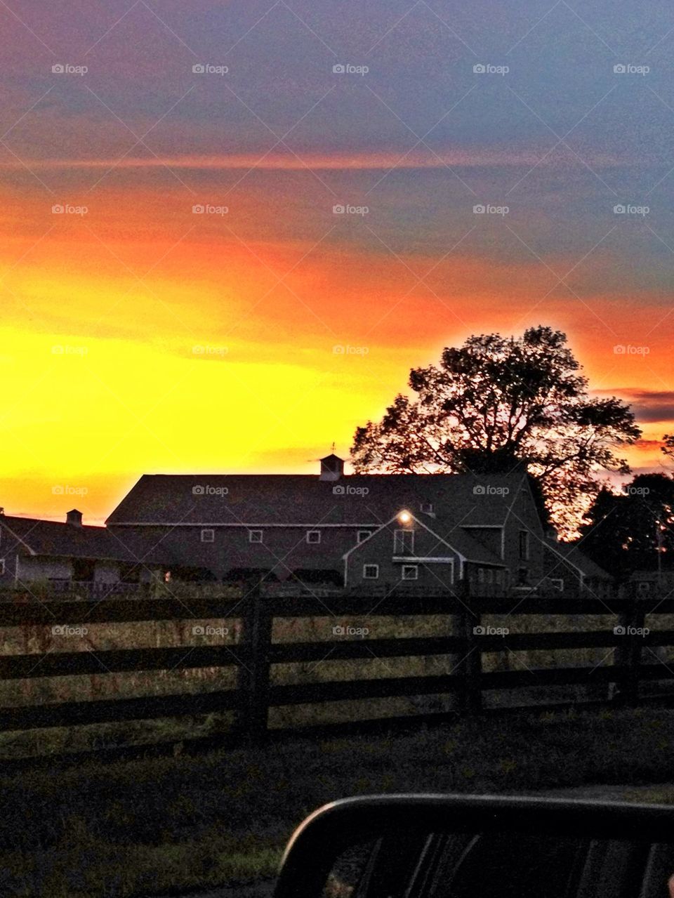 Old Fashion Country Sunset