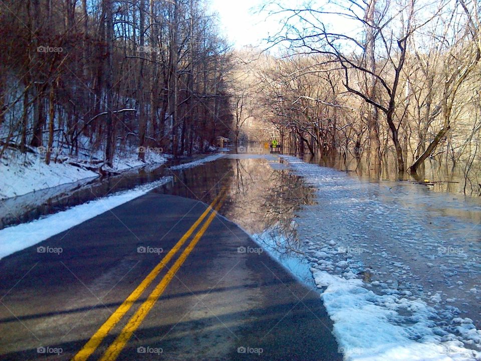 Winter flood