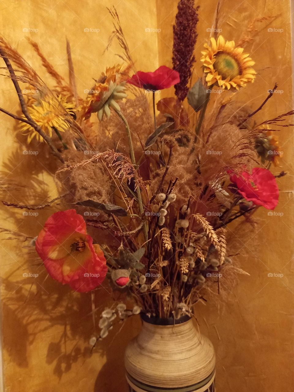 Floral Bouquet in Corner