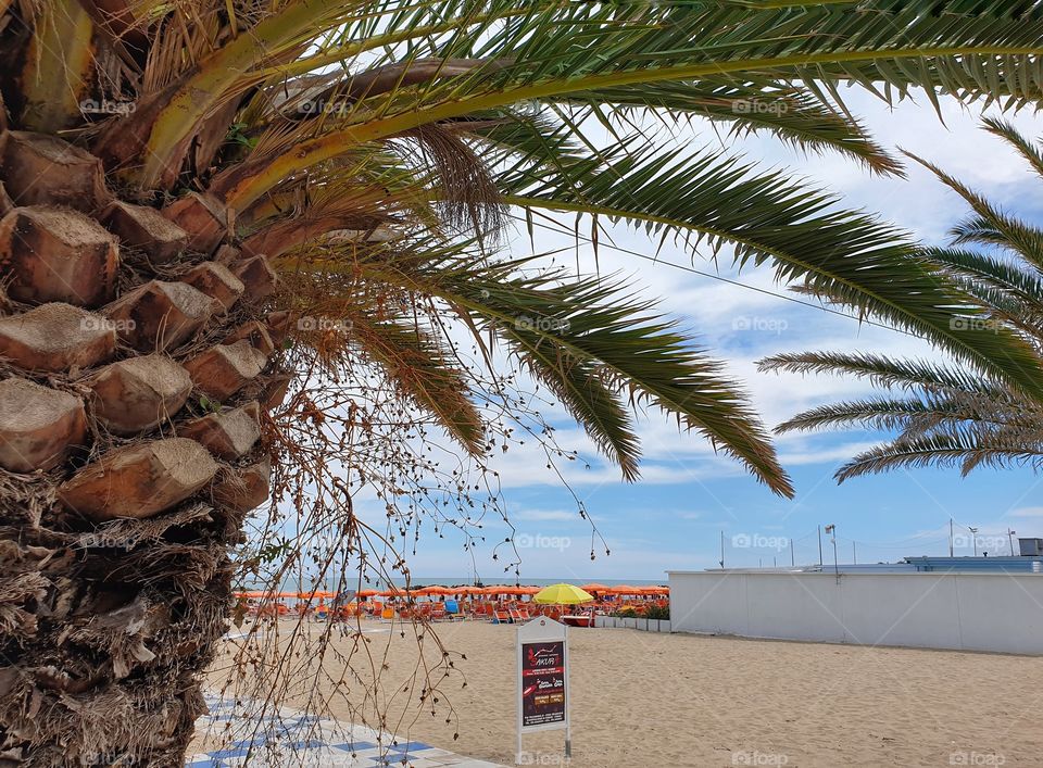 Beach in Porto San Giorgio, Italy