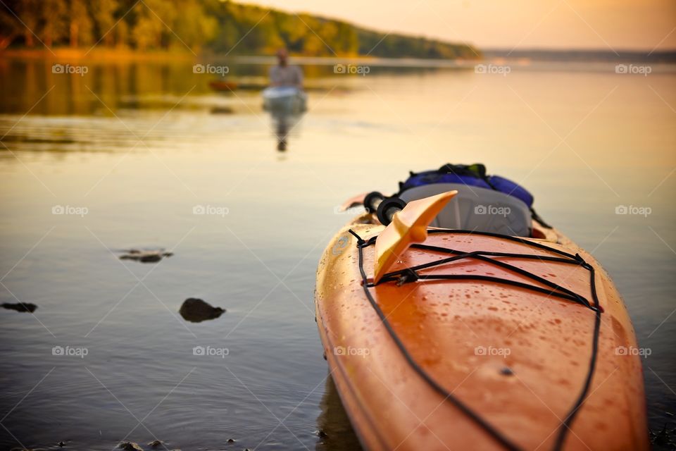 Kayak on the lake