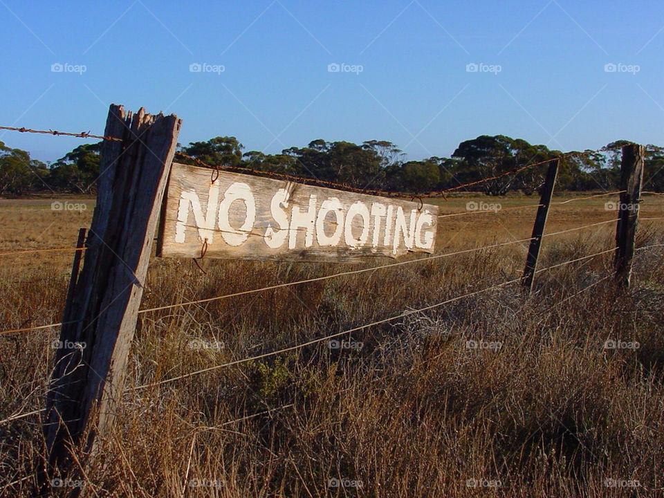 sign fence wire no by kshapley