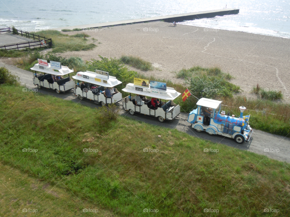 ystad beach train tourism by MagnusPm