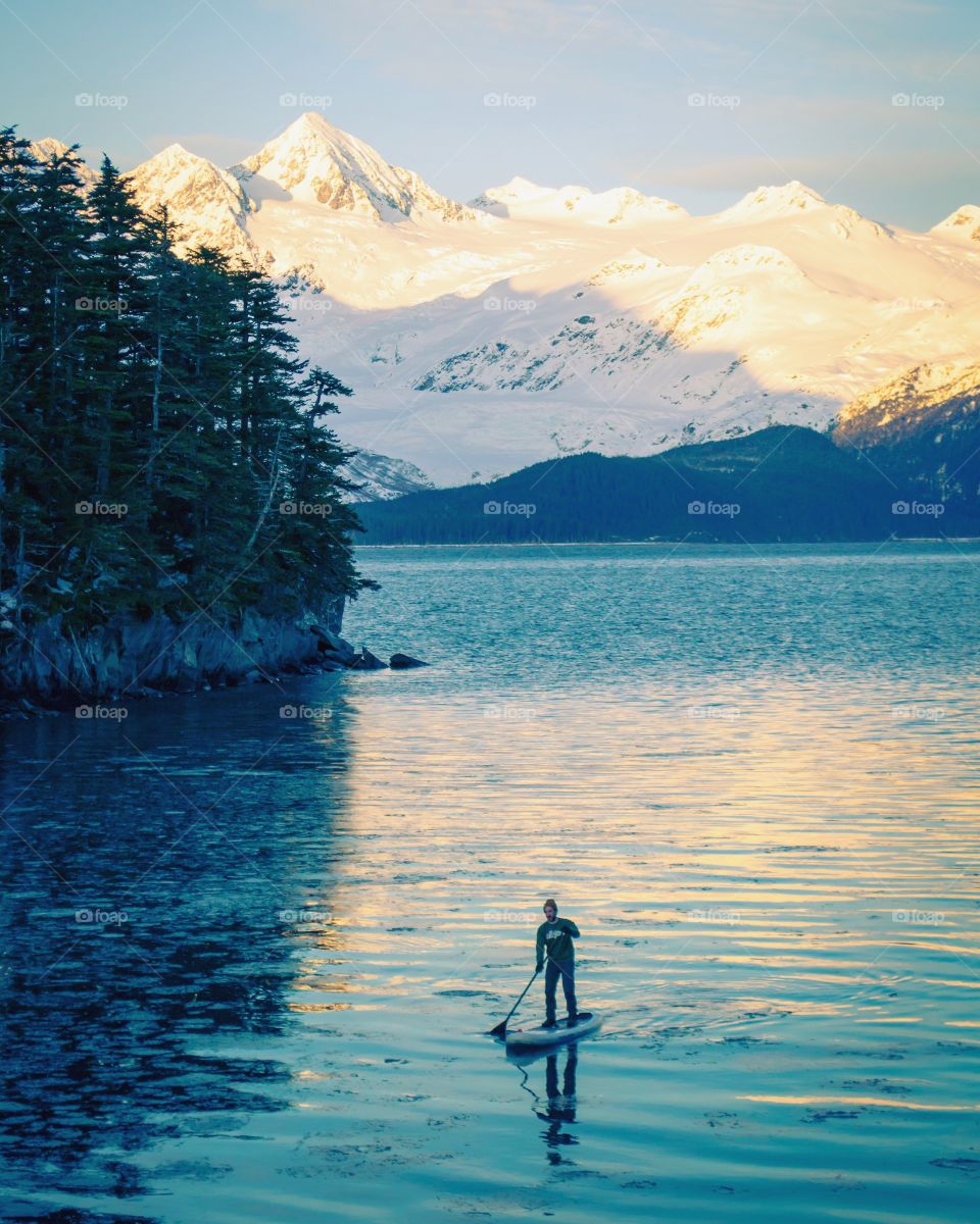 Mid-winter SUP session in Whittier, Alaska is likely the most Alaskan thing I’ve done.