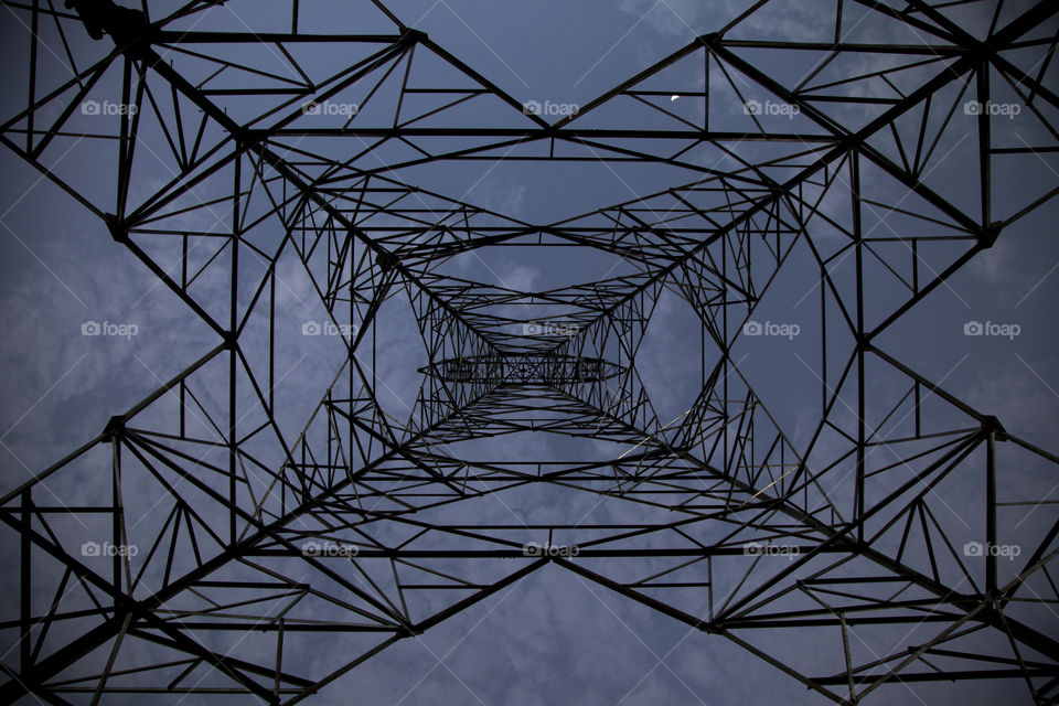 power tower from underneath