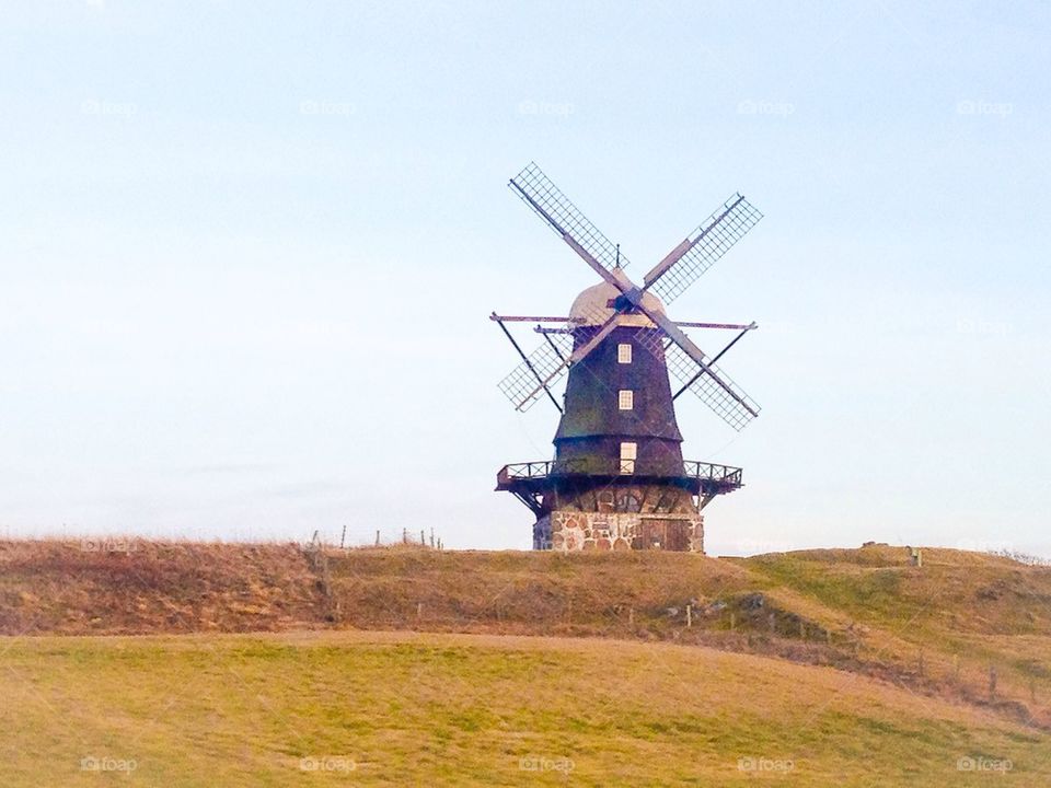Windmill in spring