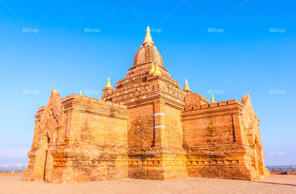 Famous sunrise watching Pagoda at Bagan, Myanmar 