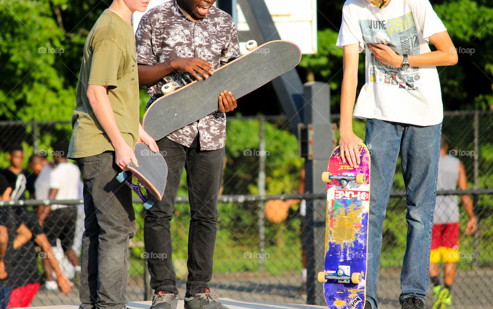 Skateboarding Friends