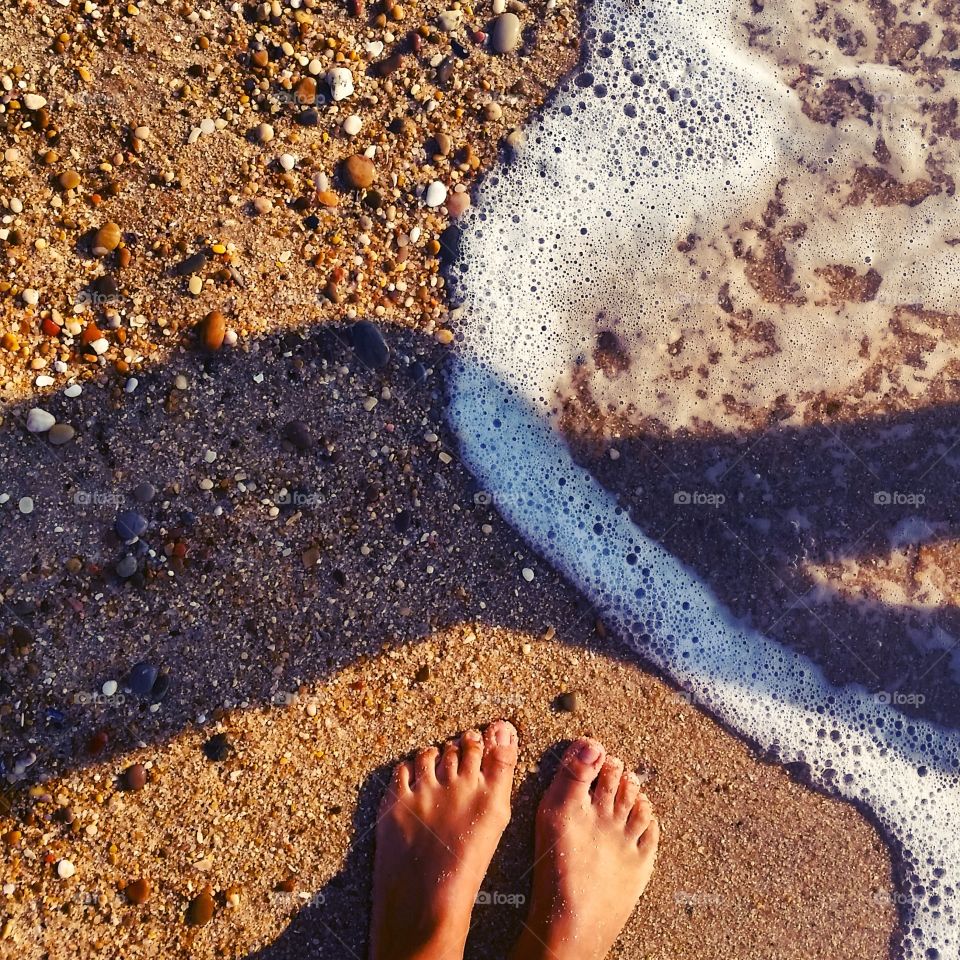 Sea shore. love to walk in the sand with the sea next to me