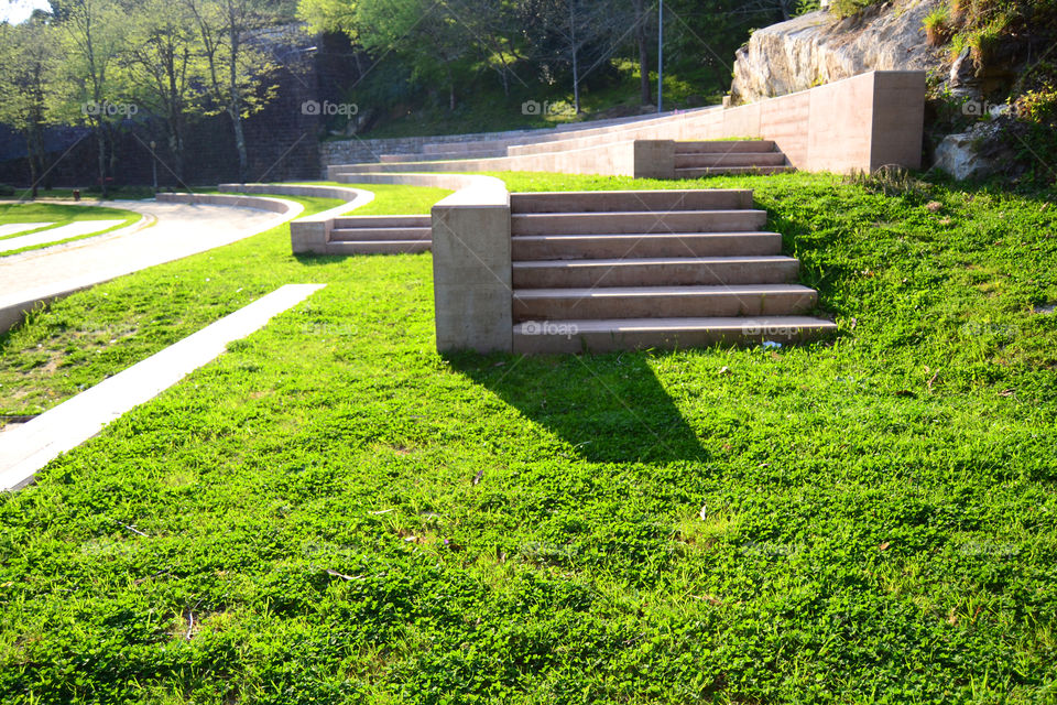 Stairs to the seats of the amphitheater
