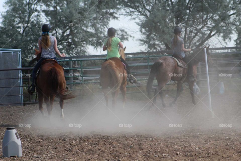 These three had a heck of a lot of fun riding these beautiful majestic creatures!