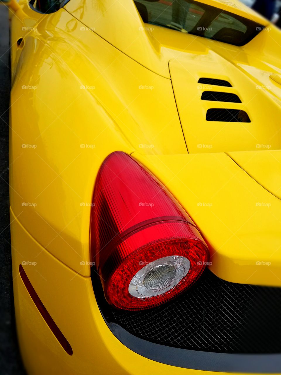 yellow Ferrari