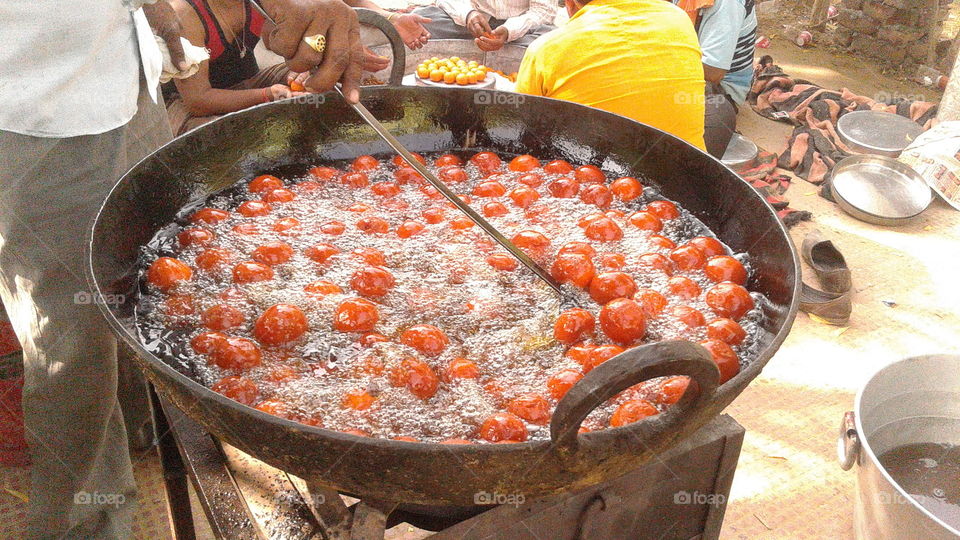 Making of Gulab Jamun  (Indian sweet)