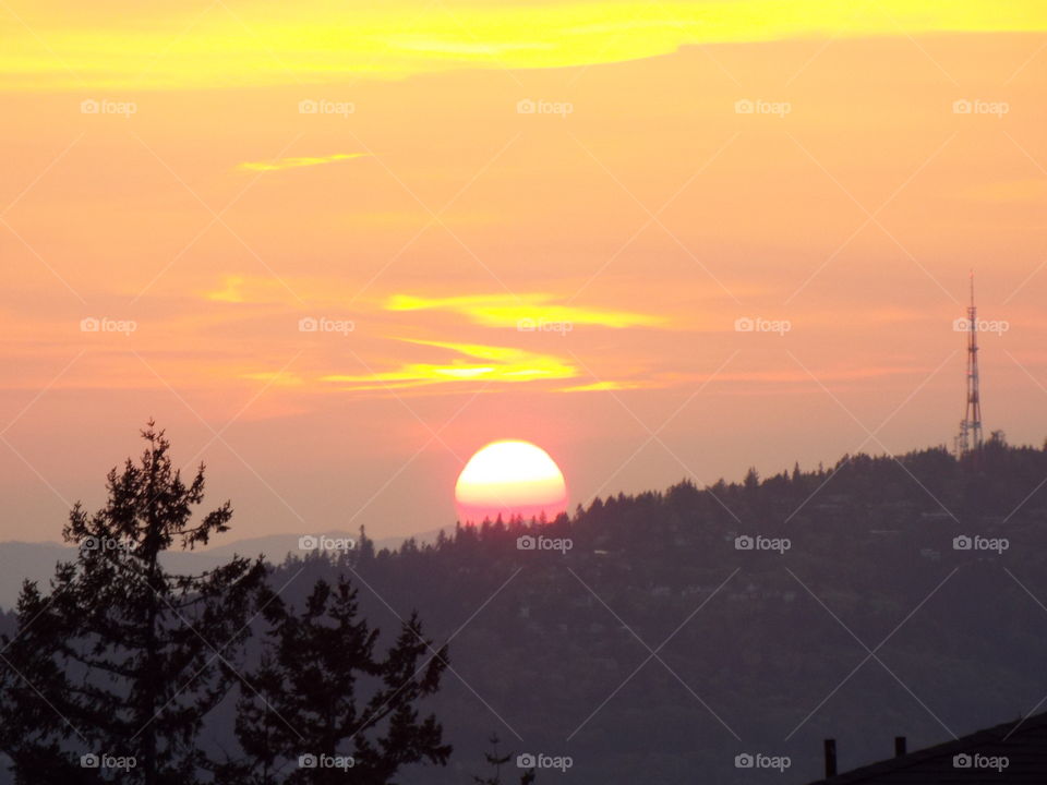 Portland sunset