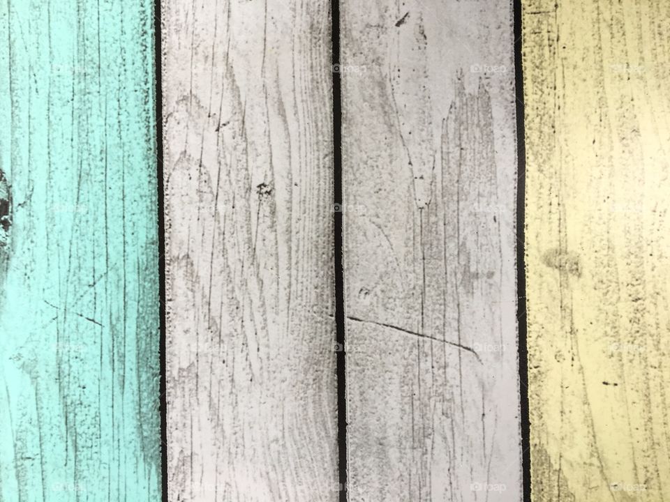 Old painted wooden plank