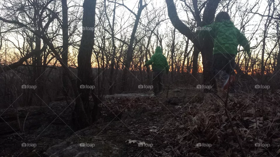 sunset walk