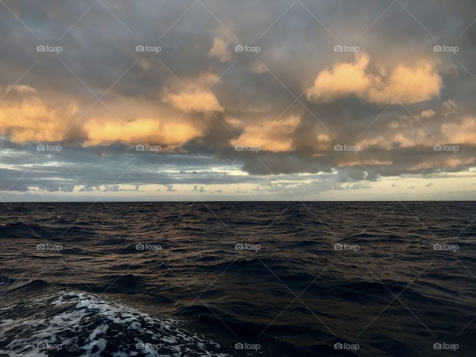 sailing in the atlantic ocean