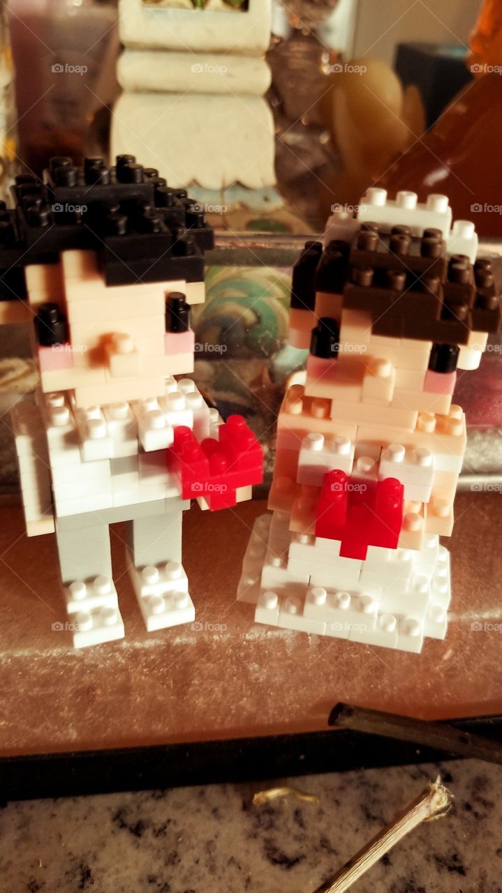 Lego bride and groom