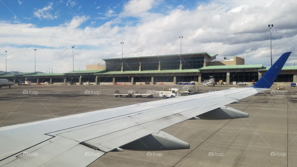 Redmond, OR Airport from Plane Window