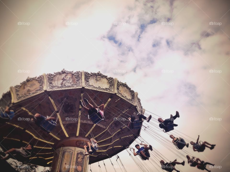 Spinning in the amusement park