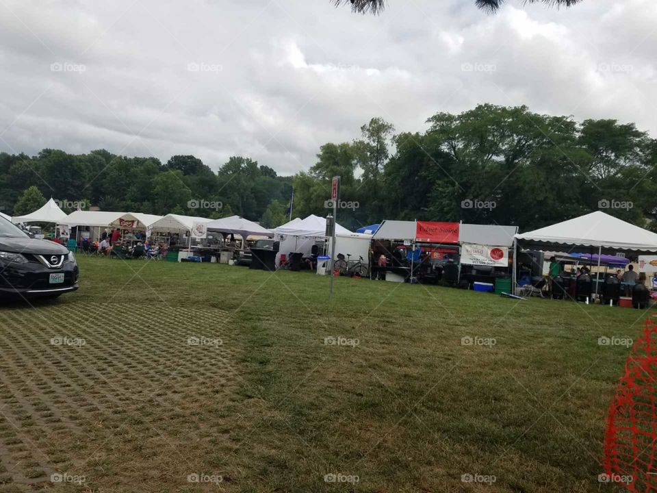 at barbecue competitions