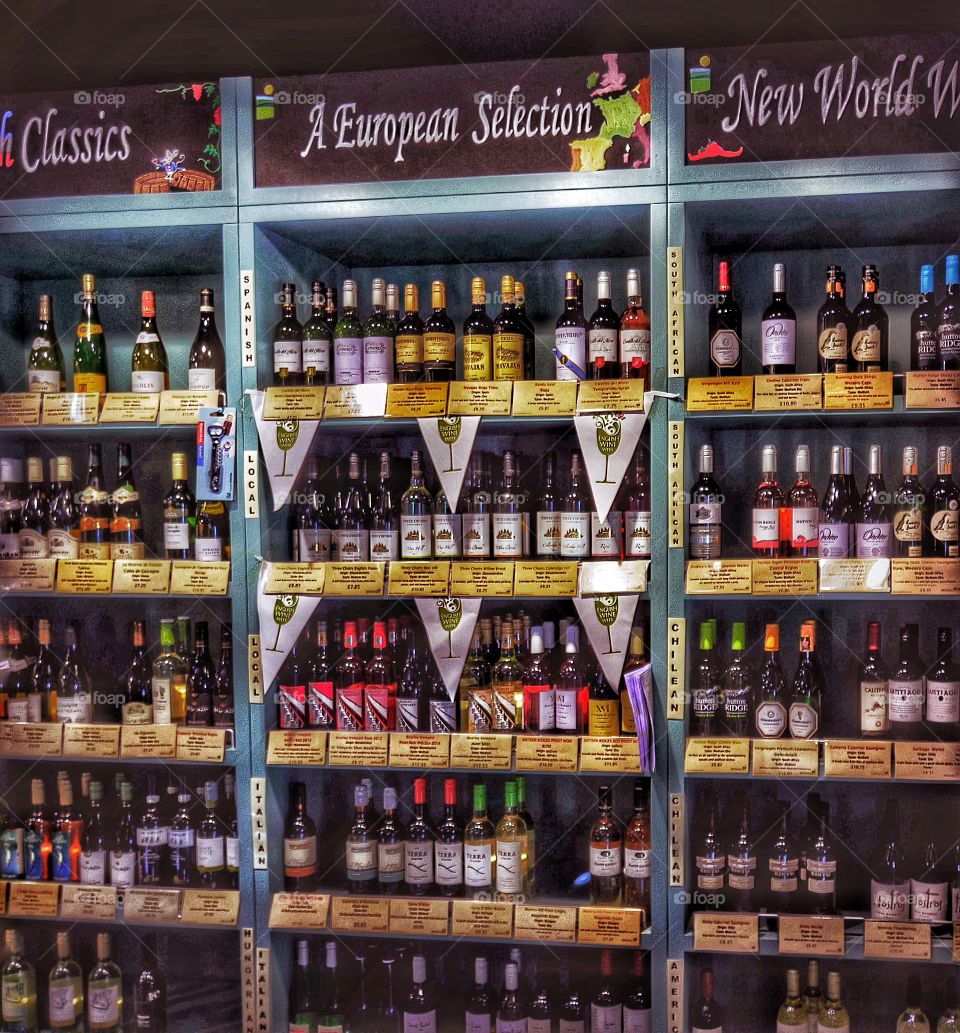 Alcohol. Alcohol in market