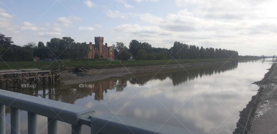 View over the river dee