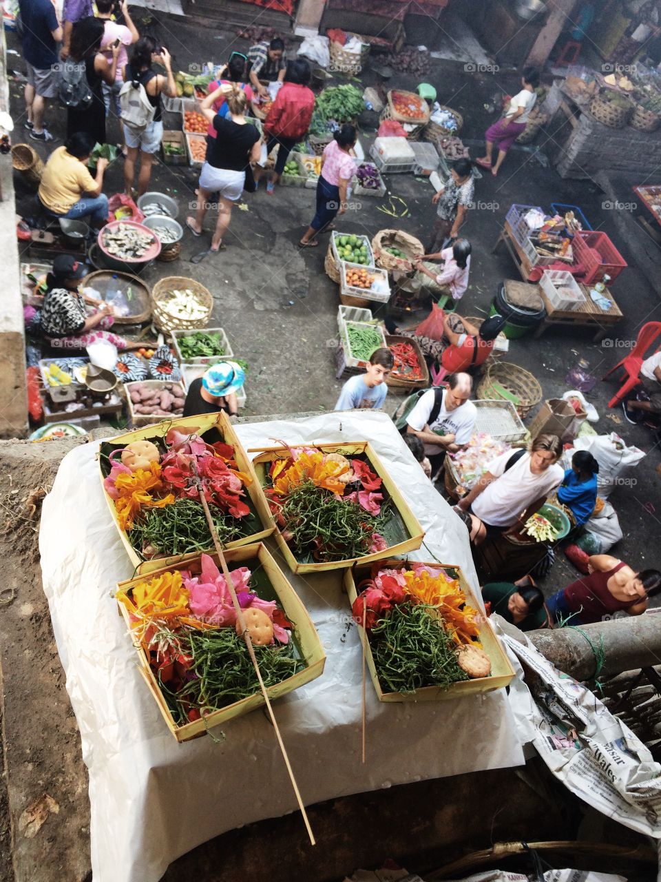 Offering. Ubud market